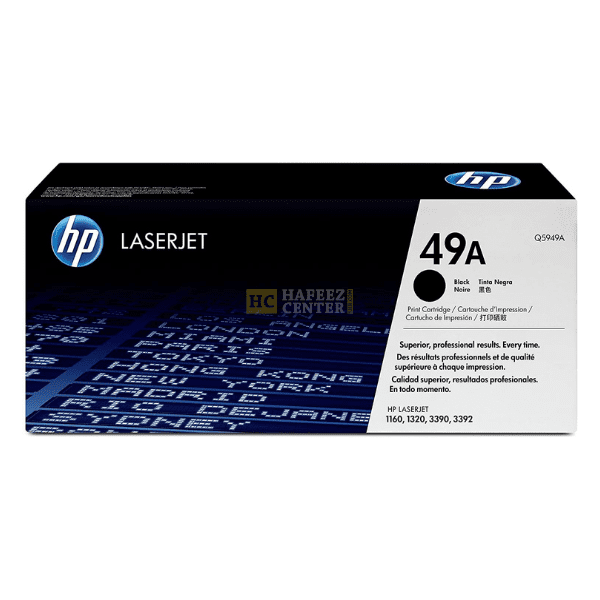 HP 49A, Q5949A, Low Yield Black LaserJet Toner LaserJet 1160, 1320, 3390
